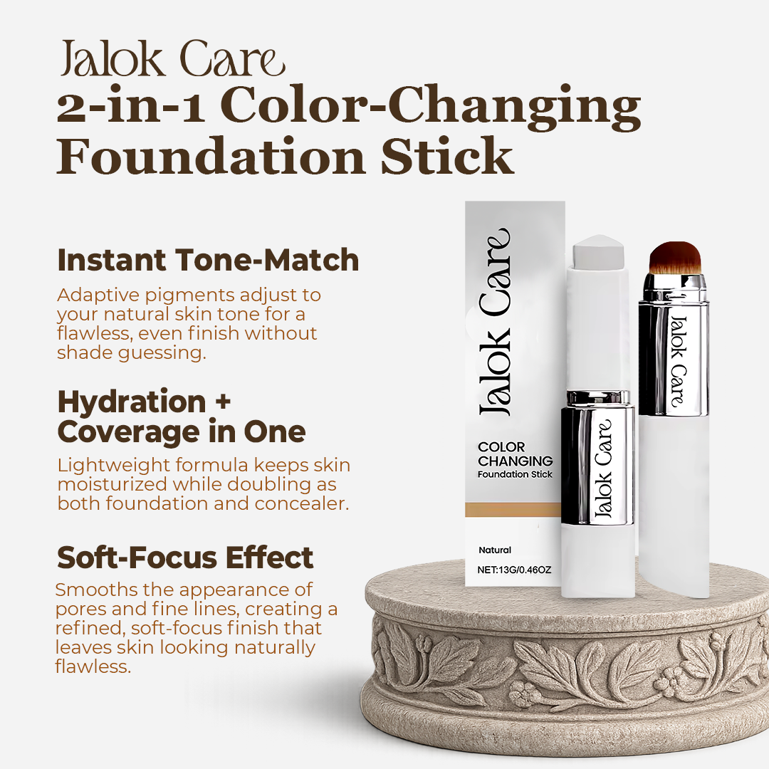 Jalok Care 2-in-1 Color-Changing Foundation Stick