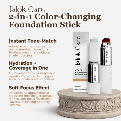 Jalok Care 2-in-1 Color-Changing Foundation Stick