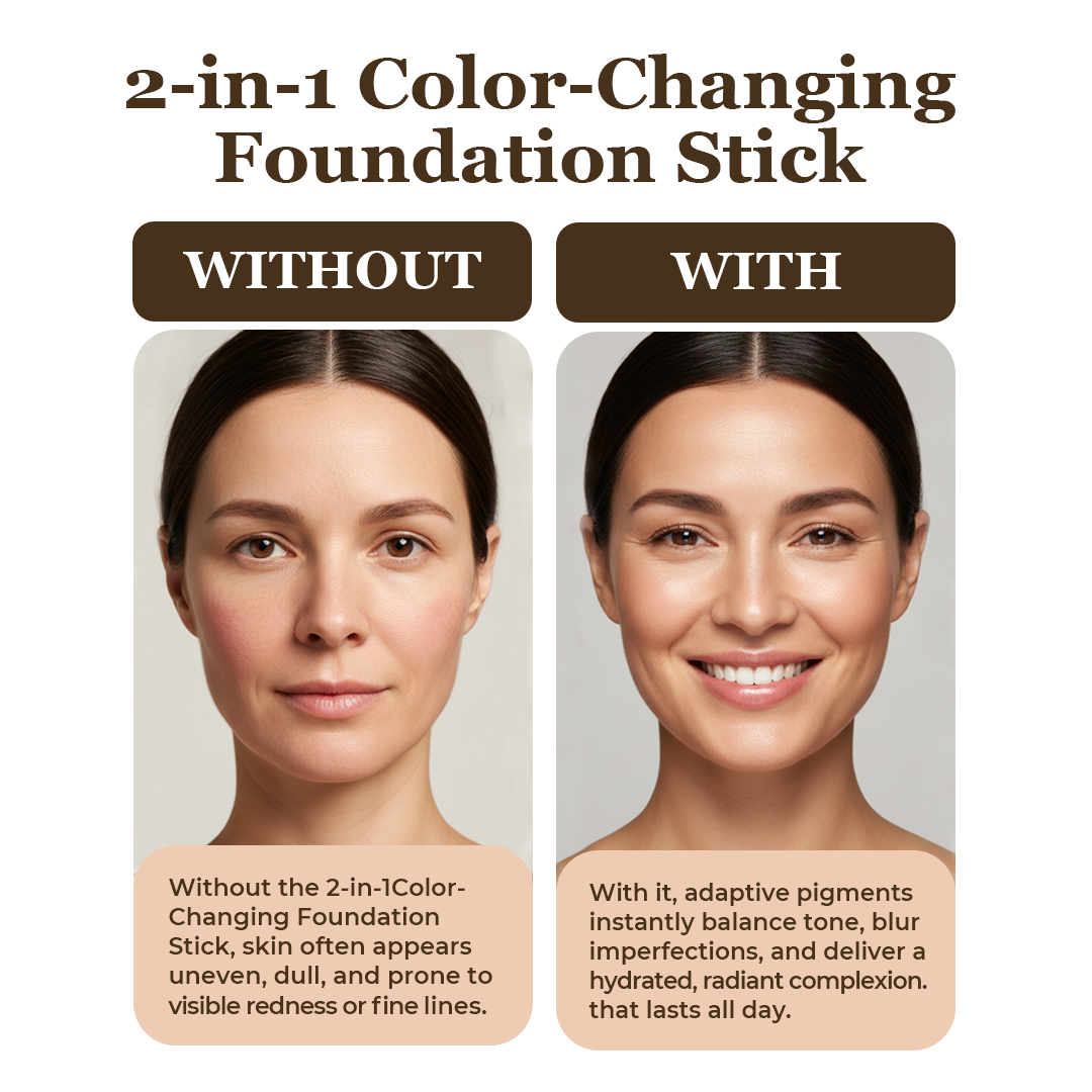 Jalok Care 2-in-1 Color-Changing Foundation Stick