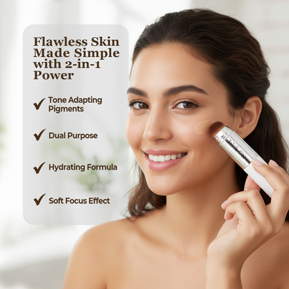 Jalok Care 2-in-1 Color-Changing Foundation Stick
