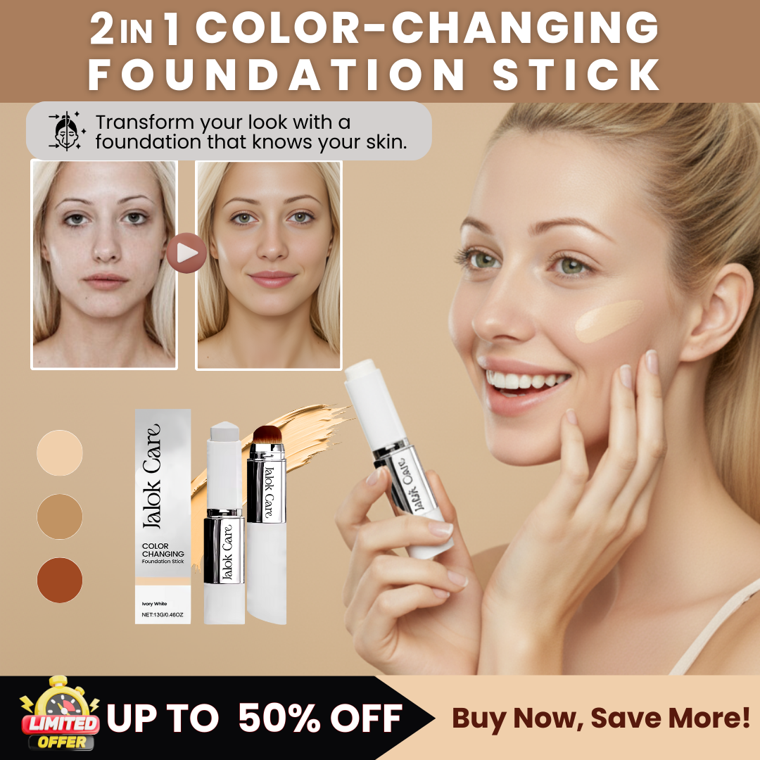 Jalok Care 2-in-1 Color-Changing Foundation Stick